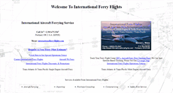Desktop Screenshot of internationalferryflights.com