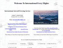 Tablet Screenshot of internationalferryflights.com